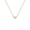 Women Fashion Luxury Zircon Inlaid Heart Pendant Clavicle Chain Necklace