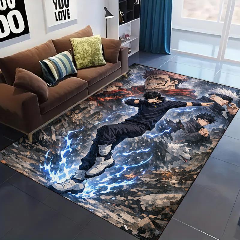 Jujutsu Kaisen Area Carpet for Living Room Bedroom Home Decor Cool Movie Mat Floor Mat LXR175