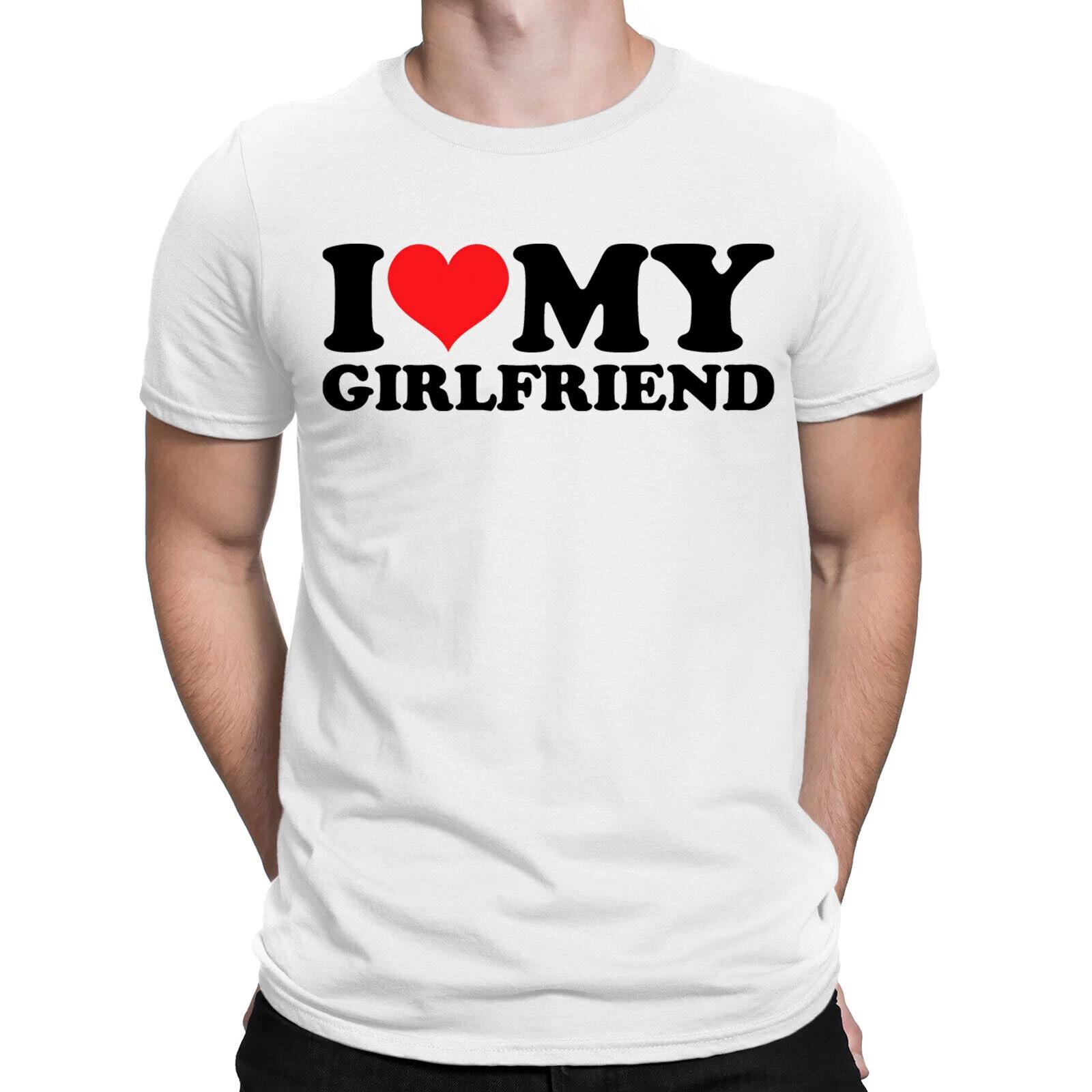 

I Love My Girlfriend Worlds Best Soulmates Forever Mens T-Shirt Tee Love Top #E S