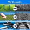 Two Way Collapsible Football Net Including Storage Bag And Practice Equipment For Sports Enthusiasts