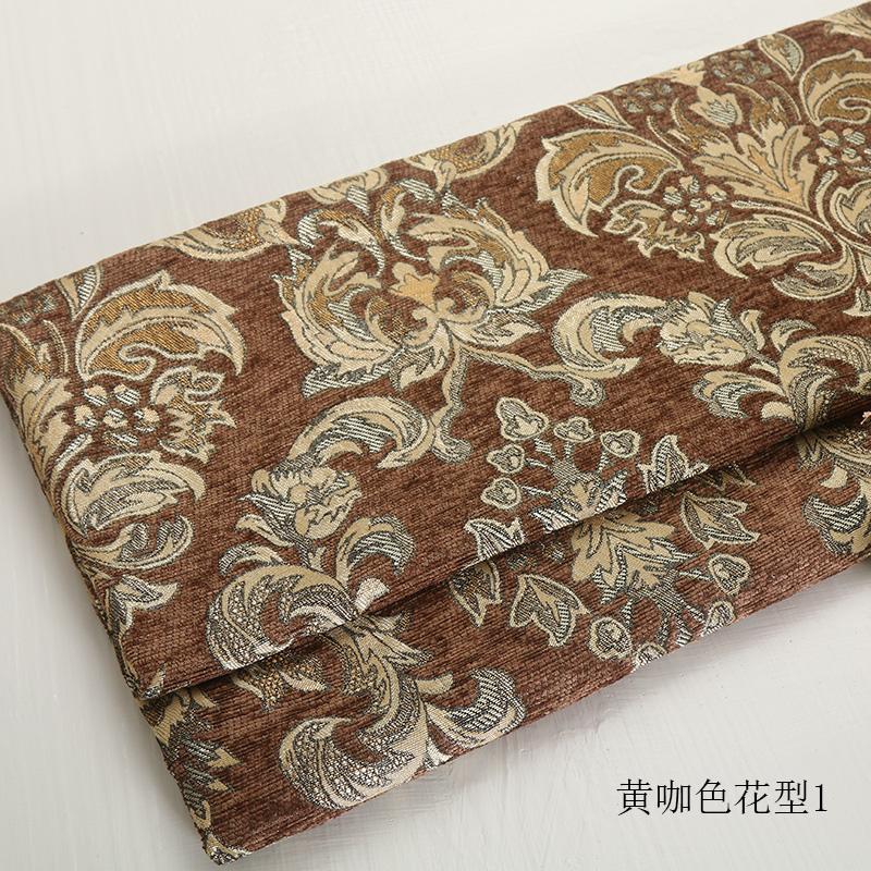 Jacquard Chenille Sofastoff Europäischer Stil Hohe Präzision für Polsterung Heimdekoration Gardinenbezüge Pro Meter