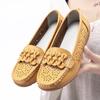 Women's Flats Moccasins Driving Shoes Casual Walking Minimalist Soft Summer Hollow Flower Shoes for Students Girl Over Sized