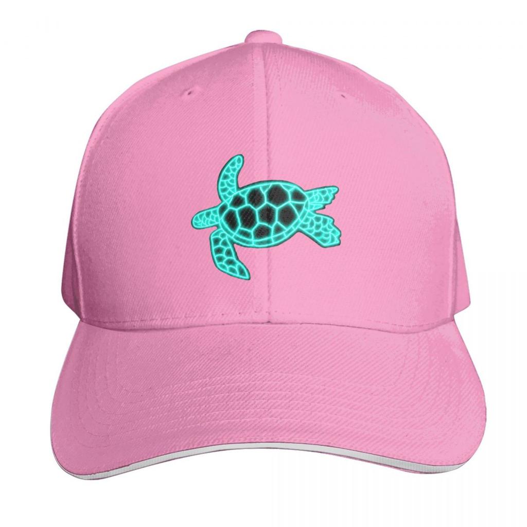 Neon Sea Turtle Baseball Cap Hat Beach Unisexs Big Size Hat Hat Unisex For The Sun Dropshipping For Unisex Womens