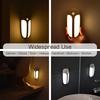 Wireless LED Motion Sensor Light USB Rechargeable Night Light Magnetic Sensing Wall Lamp for Bedroom Cabinet Closet Hallway