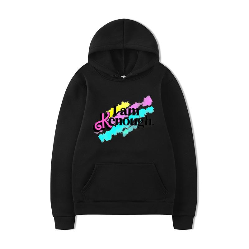 I Am Kenough Hoodies Print Fashion Sweatshirt Hip Hop Casual Unisex Autumn Winter Oversize Fleece Streetwear Tops