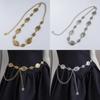 Bohemian Waist Chain Vintage Embossed Metal Pendant For Women Summer Fashion Accessory