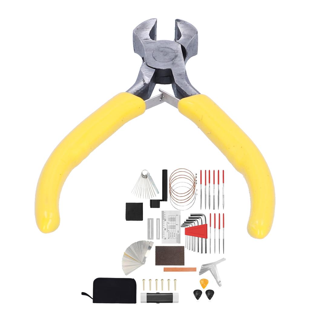 Guitar Repair Tools String Winder Bridge Pins Sanding Kit Hex Wrench Maintenance Utensils