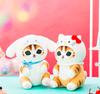Official Nyanko Collaboration Big Plush Mascot Shark Nyan 24cm Merchandise, Approx. (Cinnamo)