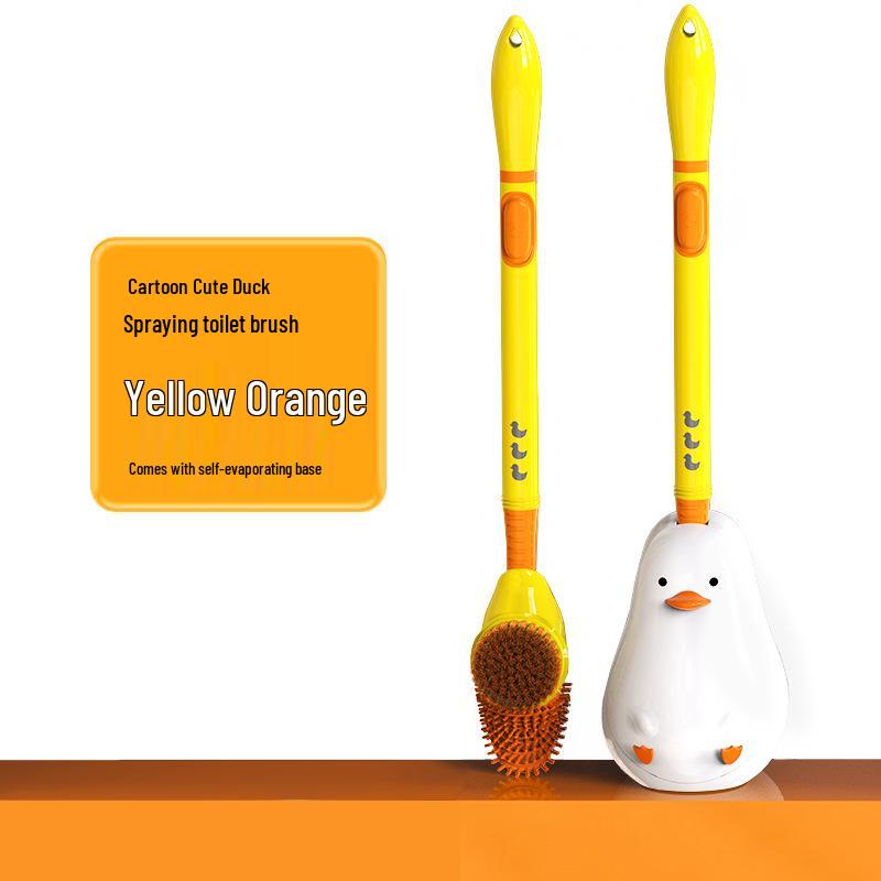 

Маленький желтый утенок силиконовая туалетная щетка - Настенная, С распылителем, Полная очистка с подставкой