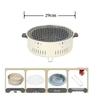 Oeny Portable Multi-functional Round Charcoal Grill