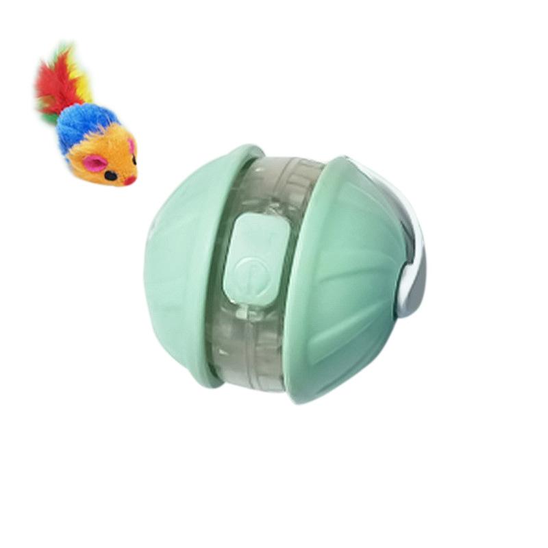 Мячик-игрушка для кошек, Умный лазерный мячик для дразнения кошек, Товары для домашних животных, Палочка-дразнилка для кошек, Саморазвлекательный инструмент для снятия стресса зелёный