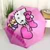 1pc Hello Kitty with Puppy Heart Umbrella with Plastic Handle,Suitable for All Seasons Home Travel Outdoor UmbrellaSanlio405