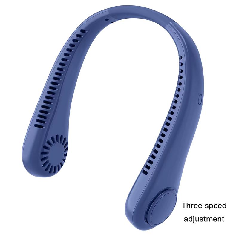 Hängender Halsventilator Digitalanzeige Power Ventilador Blattloser Nackenbügelventilator Tragbarer Mini-Luftkühler USB wiederaufladbare elektrische Ventilatoren