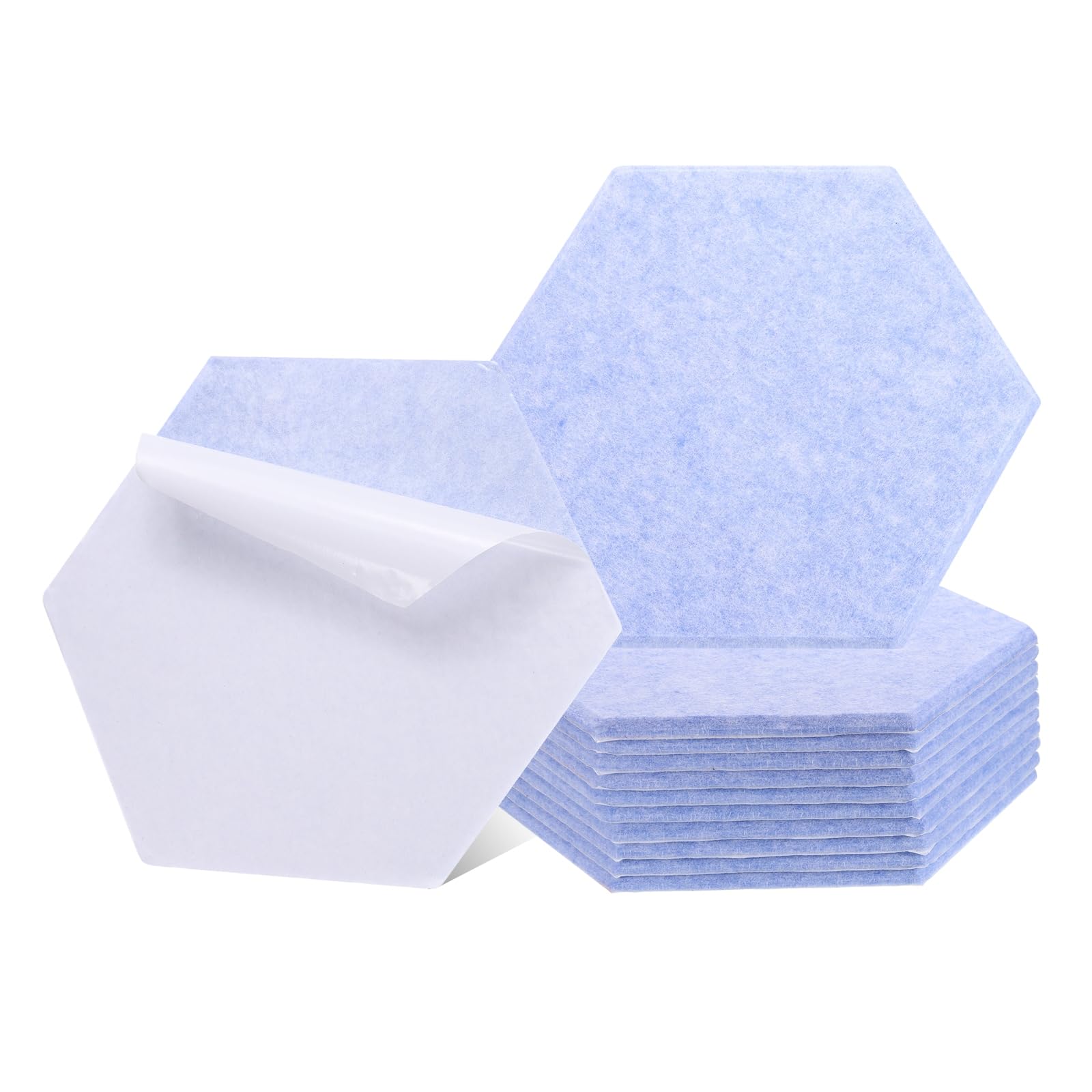

uxcell 12-Piece Self-Adhesive Acoustic Panels, 12 x 10 x 0.4 , Good Density Soundproof Padding, Hexagonal Soundproof Absorbent Panels, Insulation,