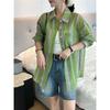 Printed Women's Shirt-fashionable Button Design-loose Casual Shirt
