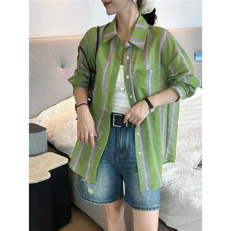 Printed Women's Shirt-fashionable Button Design-loose Casual Shirt
