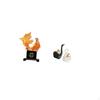 Modern Carp And Swan Resin Sculpture Ornament Chinese Animal Figurine Art Crafts for Desk Bedroom