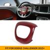Red Carbon Driver Steering Wheel Cover For Challenger Charger Durango SRT 15+