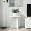 Plant Stand 2 Pcs Glossy White 40 X 40 X 40 Cm