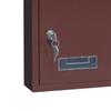 Metal Rustproof Post -Mounted Key Locking Premium Mailbox with Letter Slot Drop Box Case