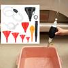 1set of multi-purpose Multi piece combination funnel various models for refueling multi-purpose funnel oil funnel long mouth