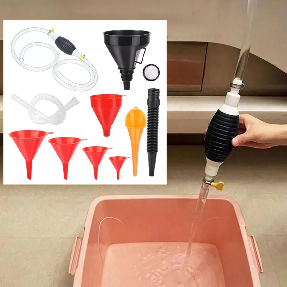 1set of multi-purpose Multi piece combination funnel various models for refueling multi-purpose funnel oil funnel long mouth