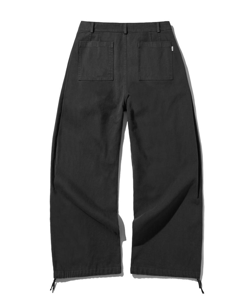 FILLUMINATE Cotton Side Tuck Balloon Pants - Black