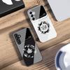Kreis Ahornblatt Für Samsung Galaxy A14 4G 20 30 52 20S 21S 22 A32 33 34 42 50 51 53 54 70 71 72 73 5G Glas Handyhülle