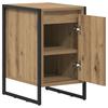 Nightstand Rustic Oak Design 39.5 x 30 x 50 cm Engineered Wood