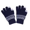 Women Men Fashion Winter Knitted Warm Driving Cycling Gloves Outdoor Thickened Touch Screen Gloves Jacquard Gloves for Cold Weather