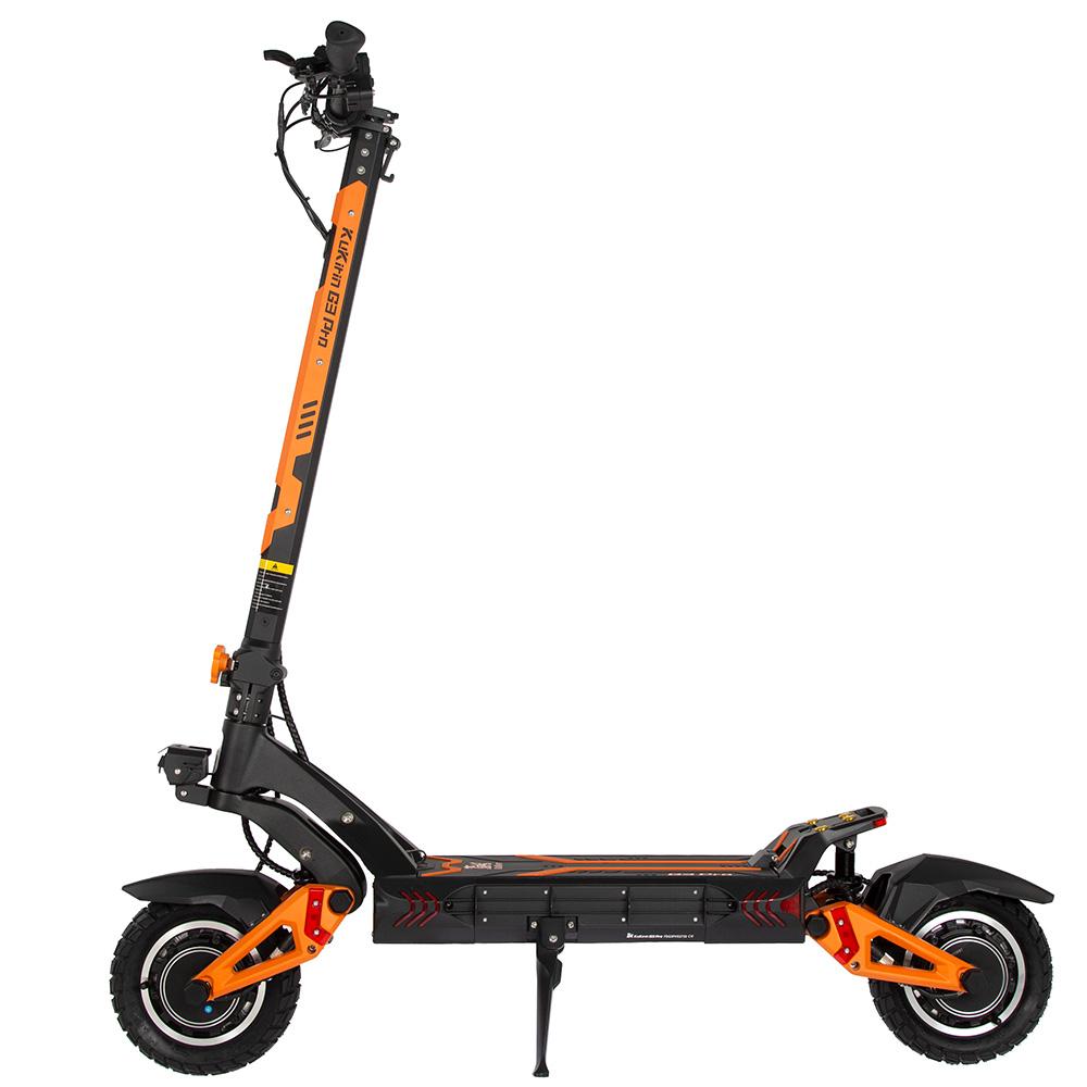 Elektrická kolobežka Skladacia Kukirin 10" 1200Wx2 Dvojmotorová Elektrická kolobežka pre dospelých 52V 23,4AH Maximálny dojazd 80 km Nosnosť 120 kg Čierna G3 Pro