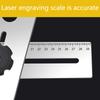 Stainless Steel Tile Hole Locator Adjustable Measuring Tool for Precise Drilling Suitable for Various Tile Materials