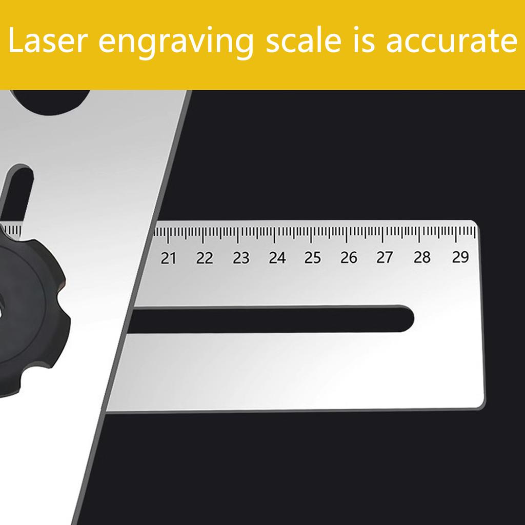 Stainless Steel Tile Hole Locator Adjustable Measuring Tool for Precise Drilling Suitable for Various Tile Materials