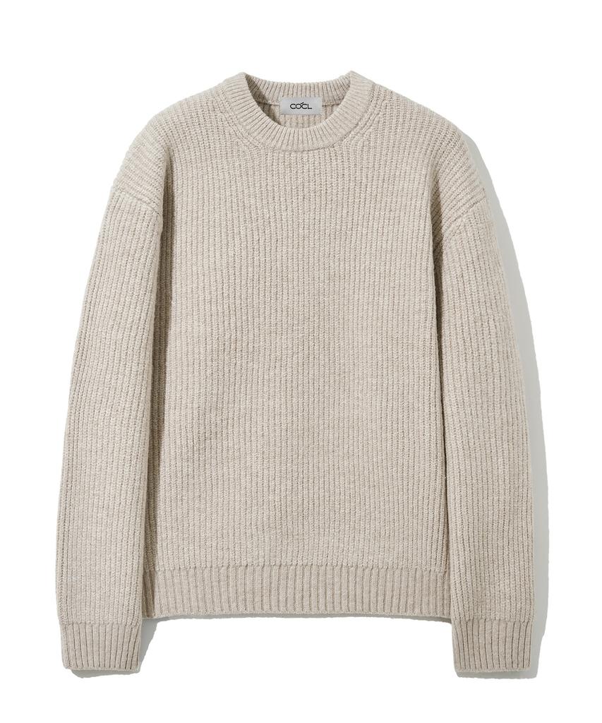 COSTUME O’CLOCK Hacci Round Heavy Knit Pullover 11 Color Cooskt066 (A Type)