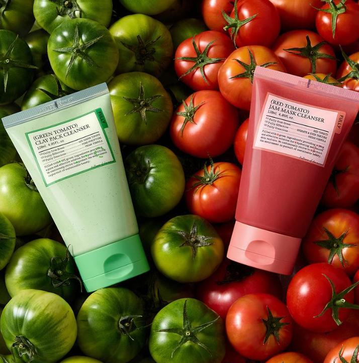 FULLY Vegan Pack Cleanser – 120ml + 30ml | Green Tomato / Red Tomato / Rice Dough | K-Beauty