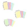 Rainbow Patterned Index Pages For Binders Easy To Rearrange Sections Ideal For Classifying Important Paper