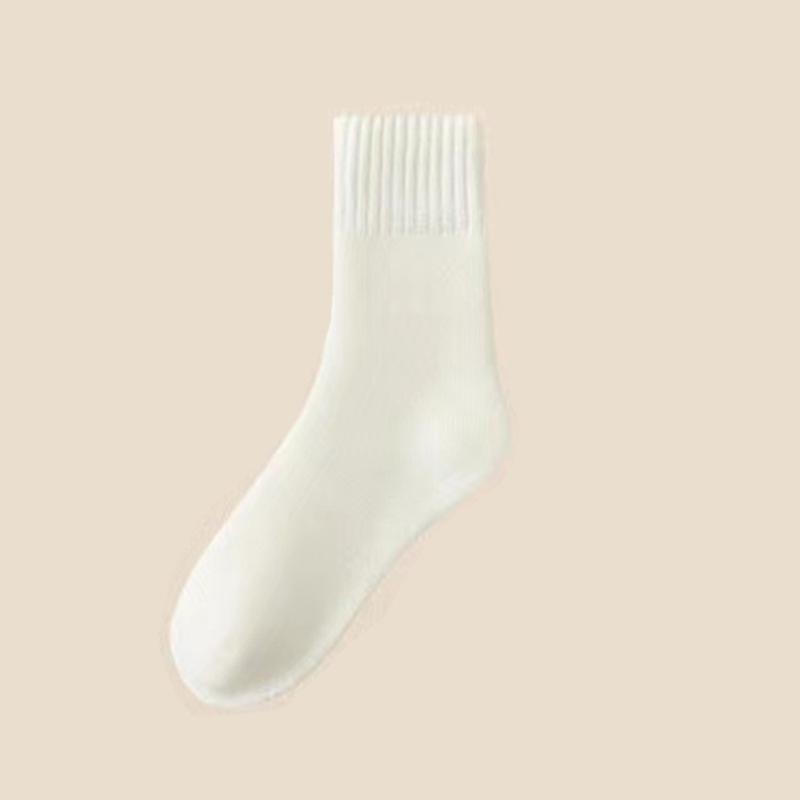 Women's Autumn and Winter Mid-calf Socks with Fleece and Thickened Long Calf Postpartum Socks, Floor Super Thick Warm Fleece Socks