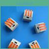 Premium Quality 3 Way Reusable Spring Lever Terminal Block Electric Cable Connector Wire