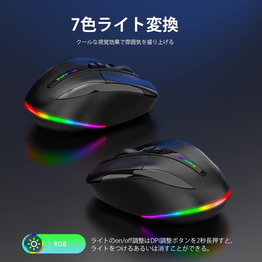 2023 FMOUSE Bluetooth Rechargeable Silent Wireless Breathing Mute Desktop Back 4 DPI Up To 2400 5 Compatible with Microsoft and Japanese Instruction