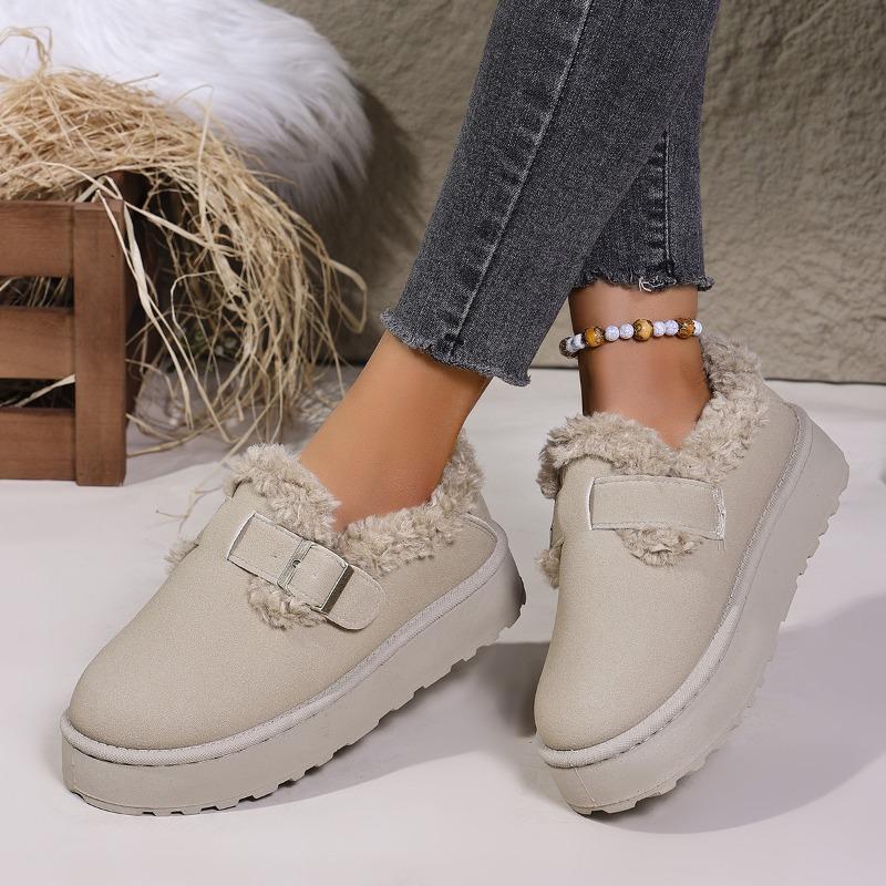 New Women's Shoes Snow Boots Thickened and Warm Thick-soled Cotton Shoes