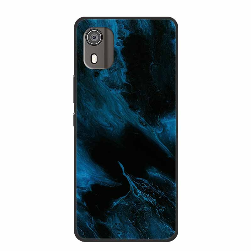 Case For Nokia C02 Luxury Soft Silicone TPU Black Phone Cover for Nokia C02 C 02 NokiaC02 Funda Lovely Shockproof Bumper Coque