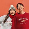 Skechers Chinese New Year Thermal Fleece Lined Fashion Minimalist Style Crew Neck Pullover Long Sleeved Sweatshirt L125U046-0248