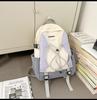 Mori Style Color-Block Lightweight Backpack: High-Capacity and Perfect for Couples' Outdoor Adventures