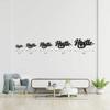 Hustle Metal Wall Sign Decorative Accent in Metal Art, Ideal for Living Room and Interior Decoration, Stylish Touch