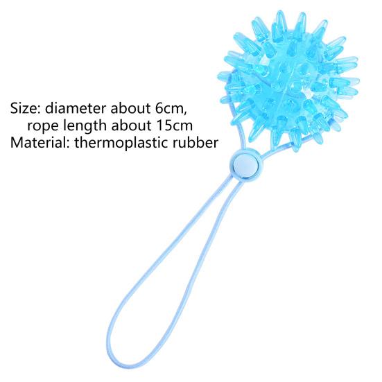Spike Massager Grisp Effortless Finger Training Multi-functional Spiky Massage Grip Ball with Rope
