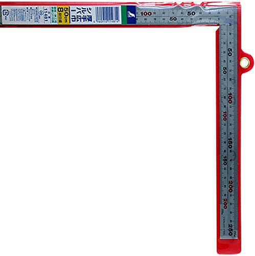 Shinwa Sokutei 11481 Thick Width 19.7 inches (50 cm), 8 Level Scale