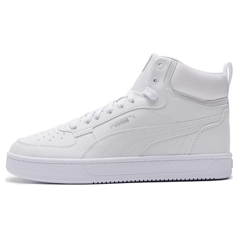 Puma Caven Series Mid Top Sneakers Unisex Sneakers White Silver 392291-02
