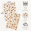 Fall Pumpkin Maple Leaves Towels, Farmhouse Autumn Pumpkin Hand Towels for Bathroom Decor, Rustic Fall Harvest Thanksgiving Dishcloths Dish Towel for