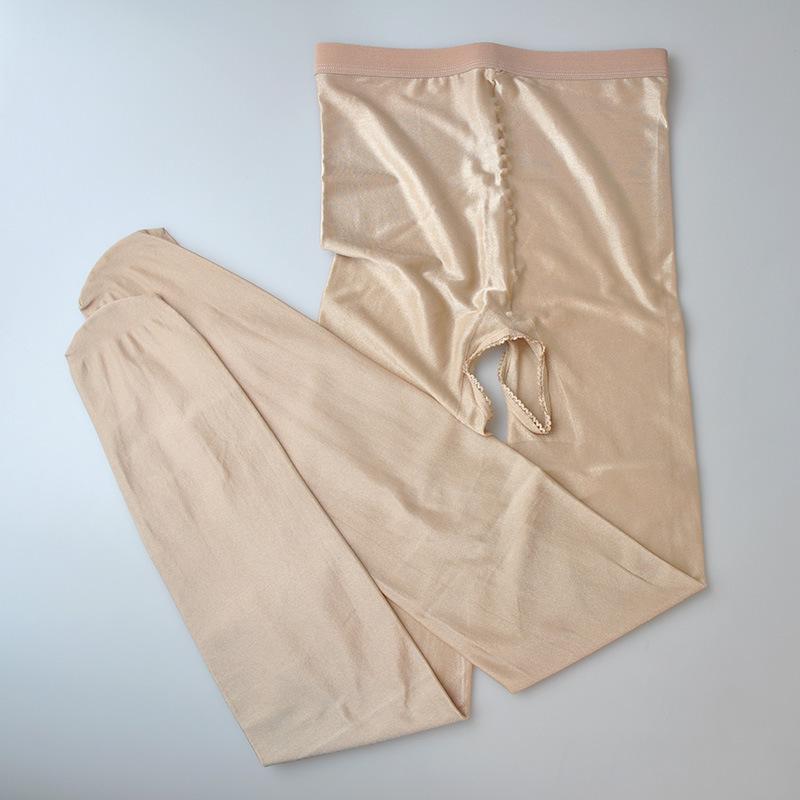 High Quality Footed Dance Shimmery Tights For Female Stage Bright Ballet Dance Tights Bodysuits For Women Toast Color Pantyhose