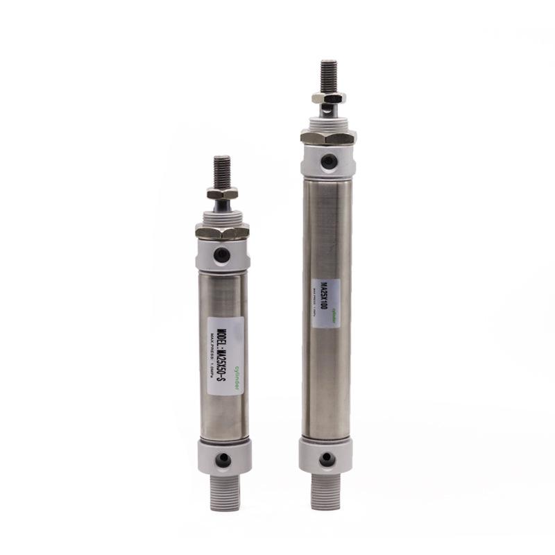 Airtac Stainless Steel Mini Pneumatic Cylinder MA16x25 To MA16x200-SCA